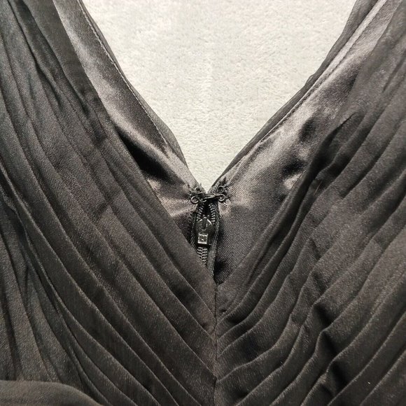 MONIQUE LHULLIER BRIDESMAIDS Women Pleated Dress Knee Length Black Size 2 - Picture 7 of 12